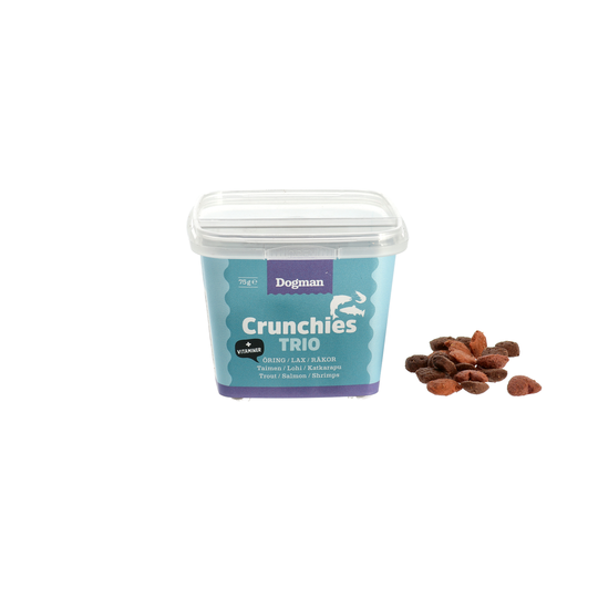 Dogman Crunchies Fisk trio 75g