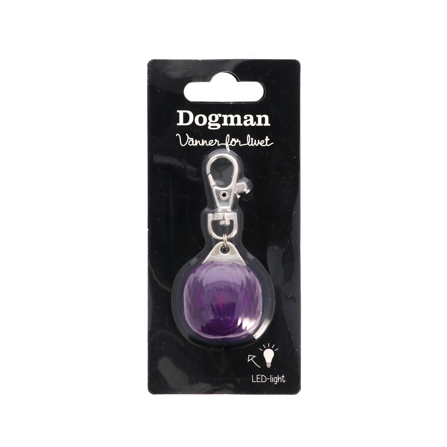 Dogman Blinklampa Burger LED Lila 3cm