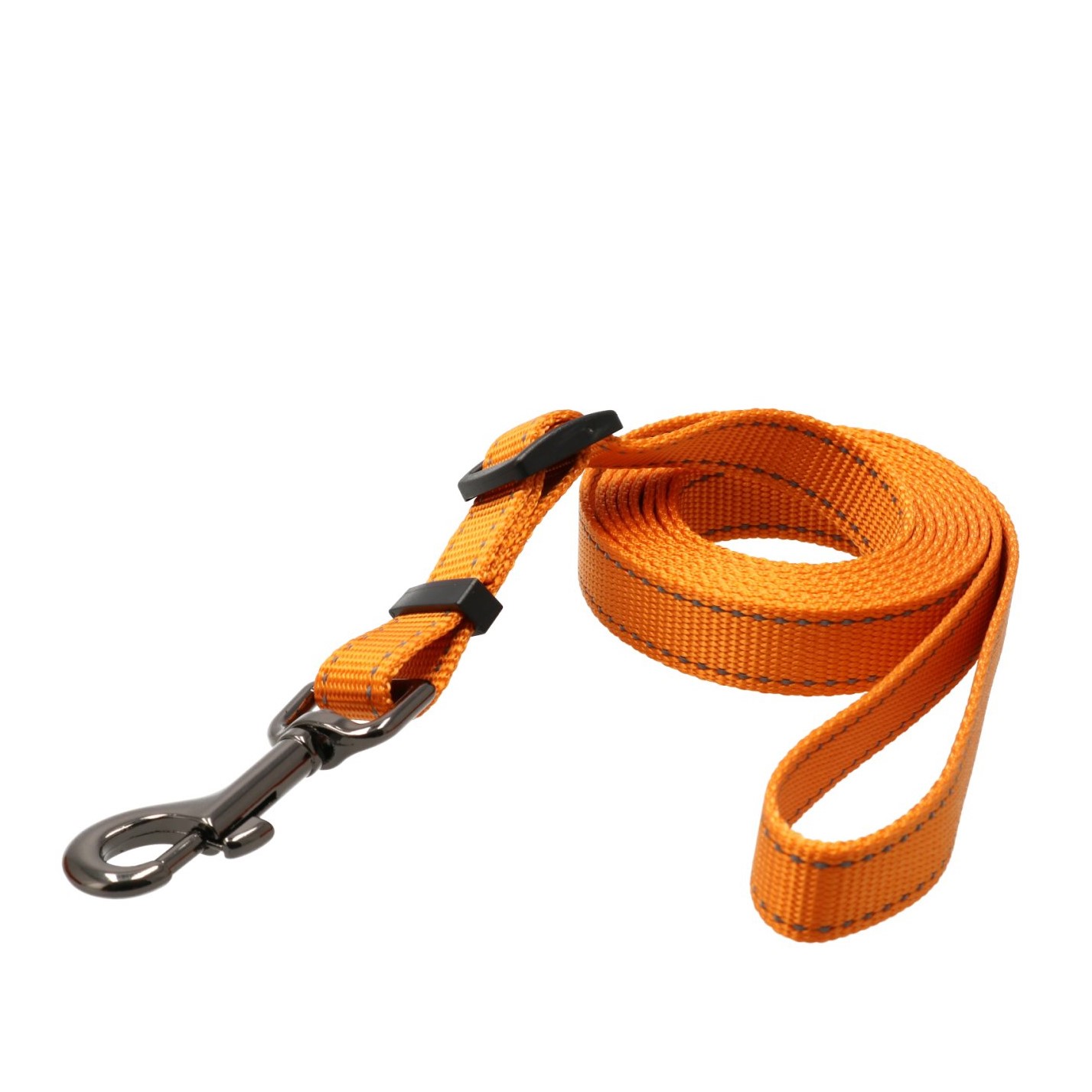 Dogman Nylonkoppel Iris ställbart Orange S
