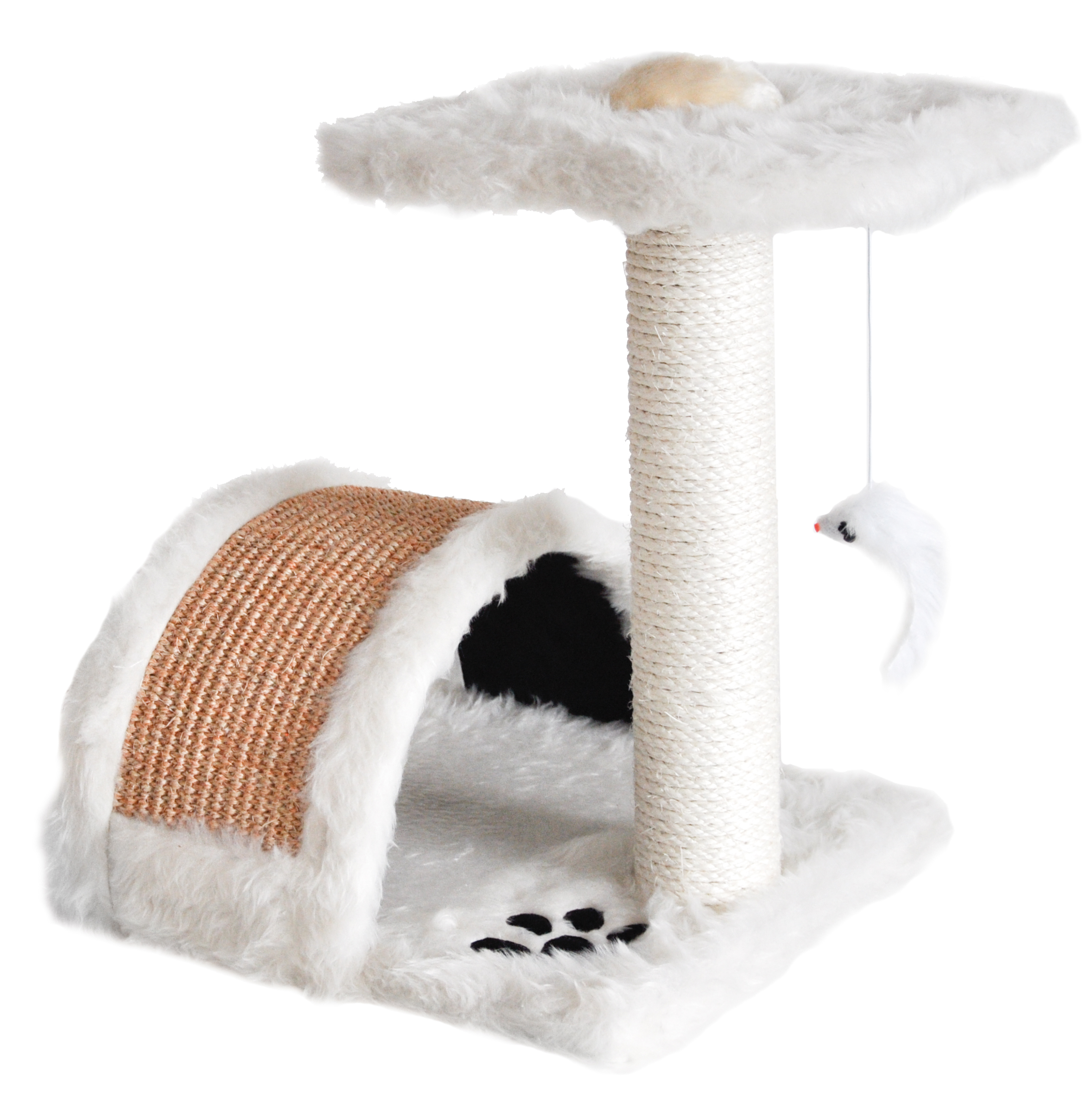 Dogman Klösmöbel Kitty Vit S 46cm