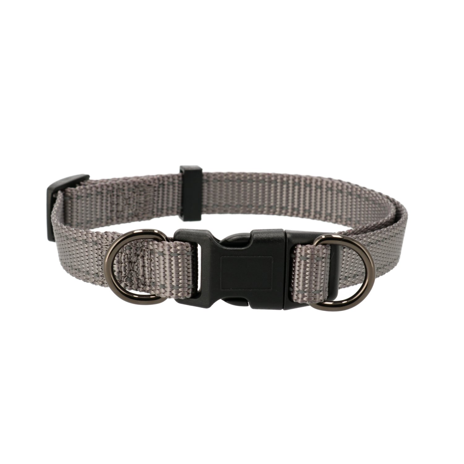 Dogman Nylonhalsband Iris ställbart Grå S