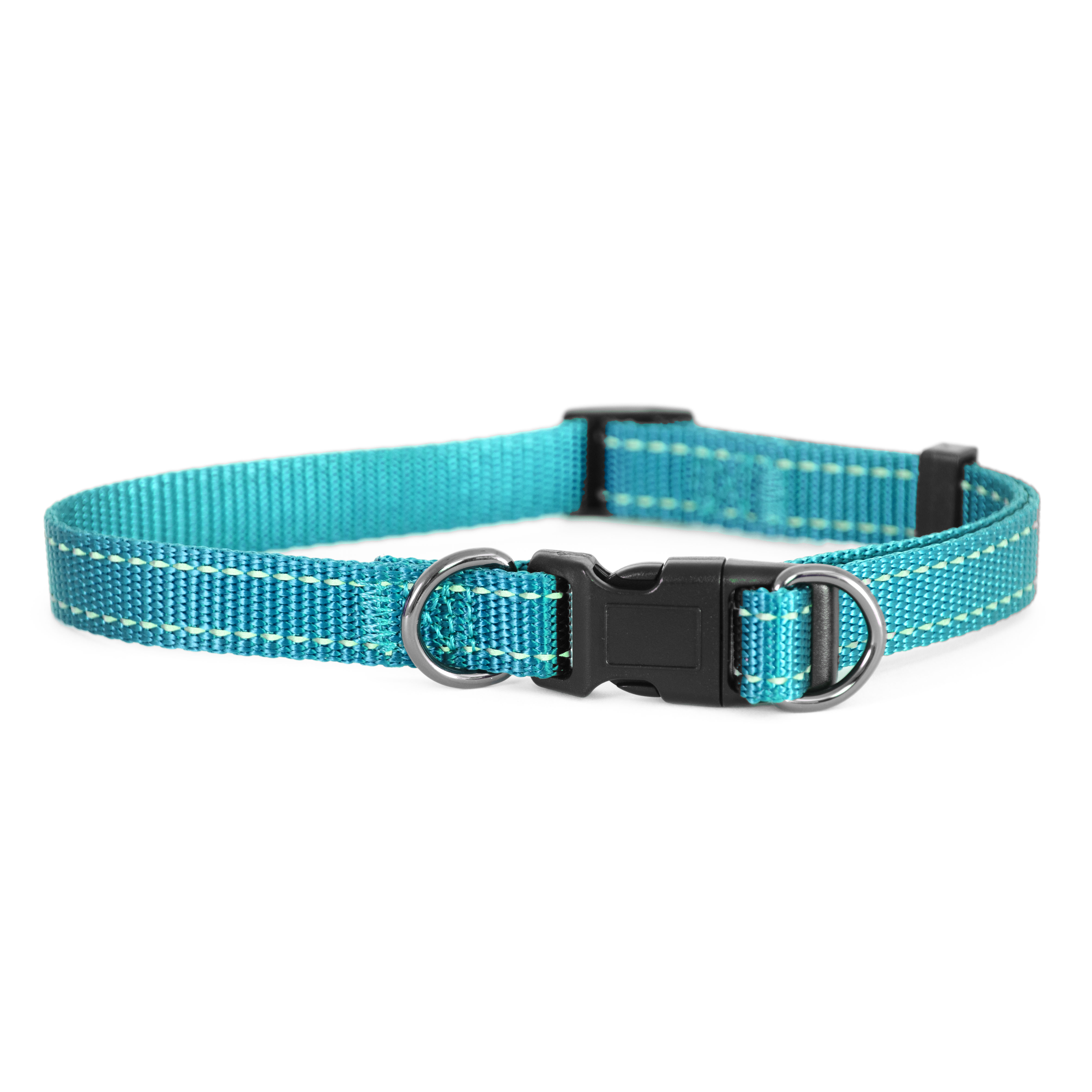 Dogman Nylonhalsband Iris ställbart Turkos S