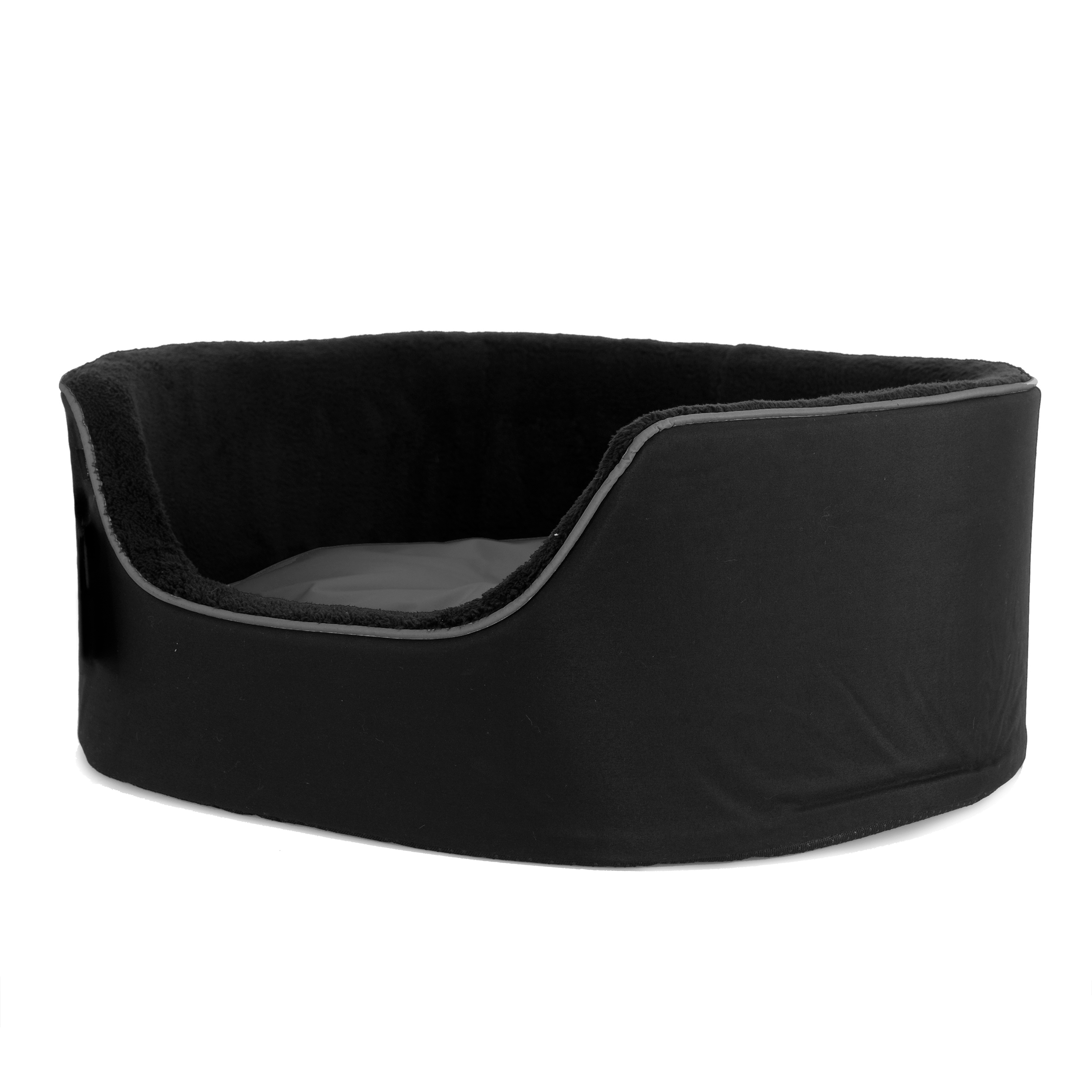 Dogman Bädd Buddy med hög kant Svart S 50cm
