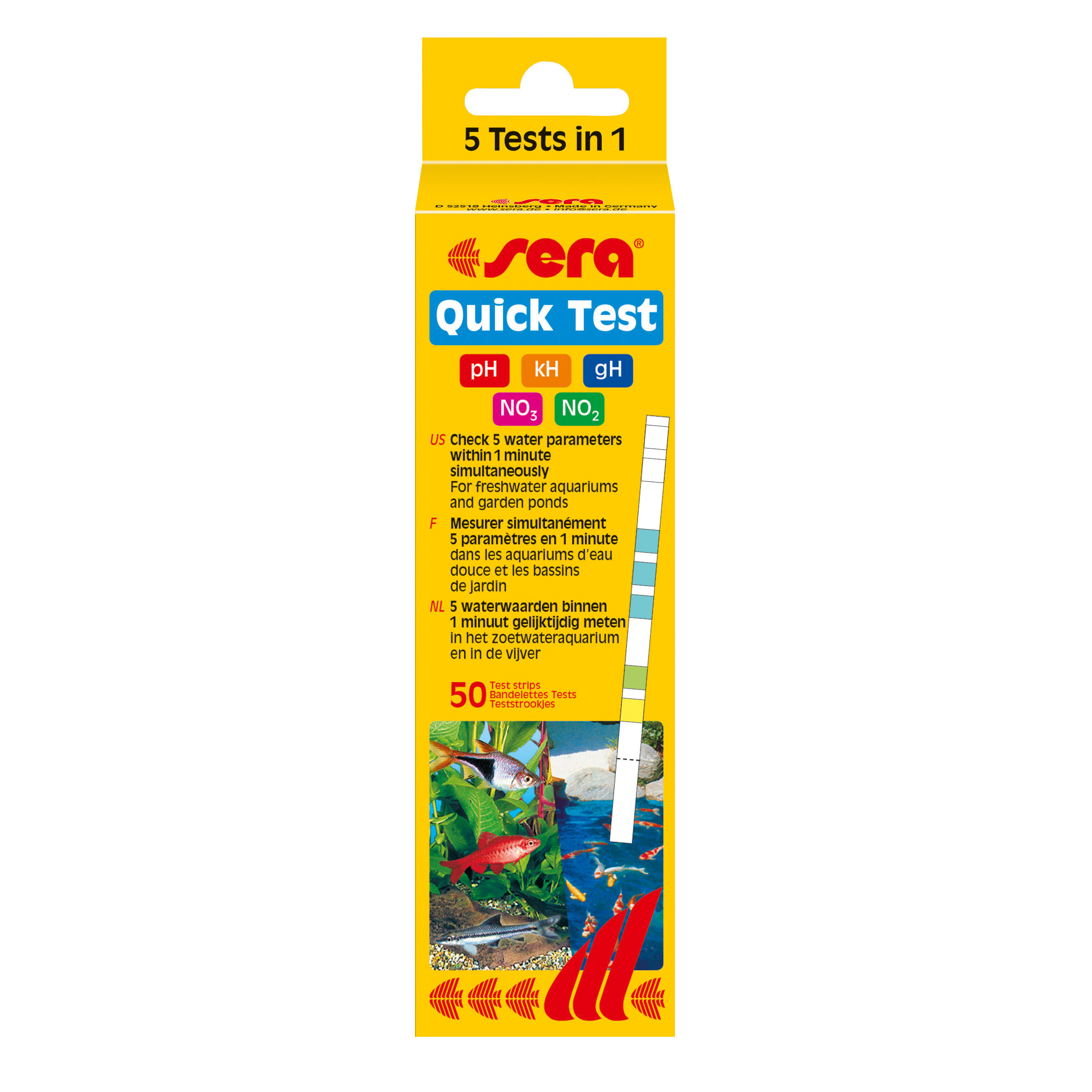 Sera Vattentest Quicktest 50p
