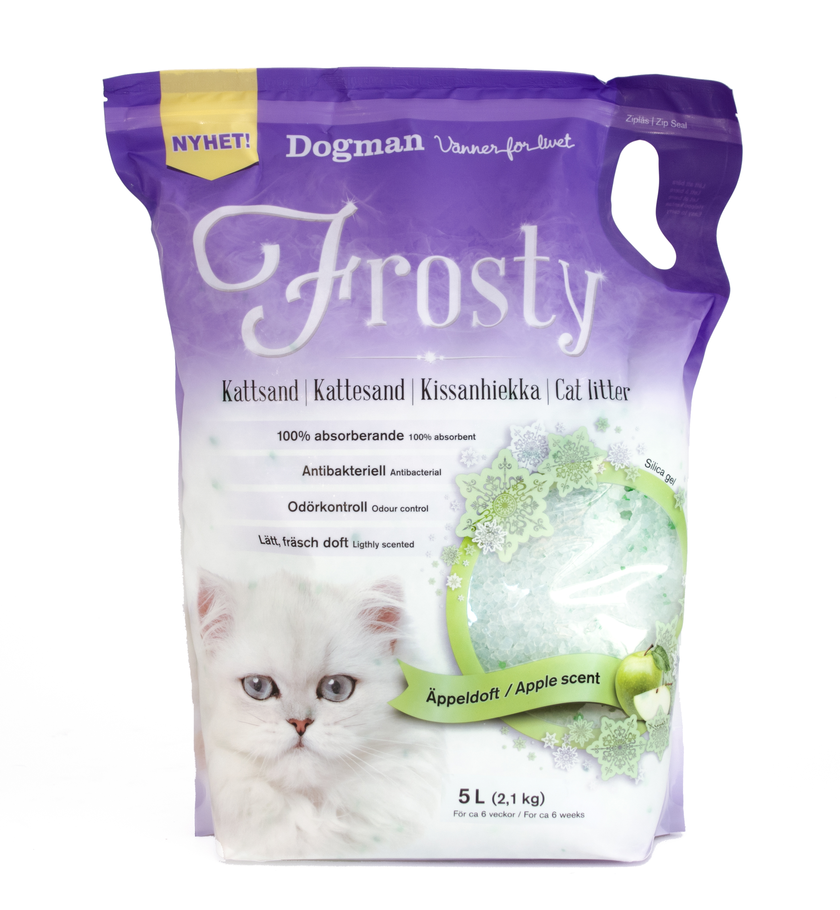 Dogman Kattsand Frosty Äpple 5L