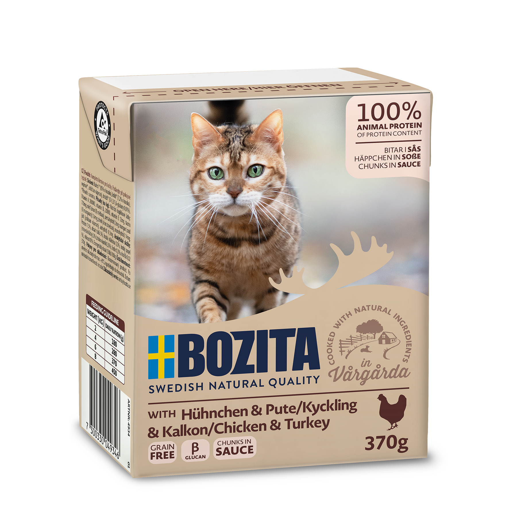 Bozita Bitar i sås med kycklingkalkon 370g