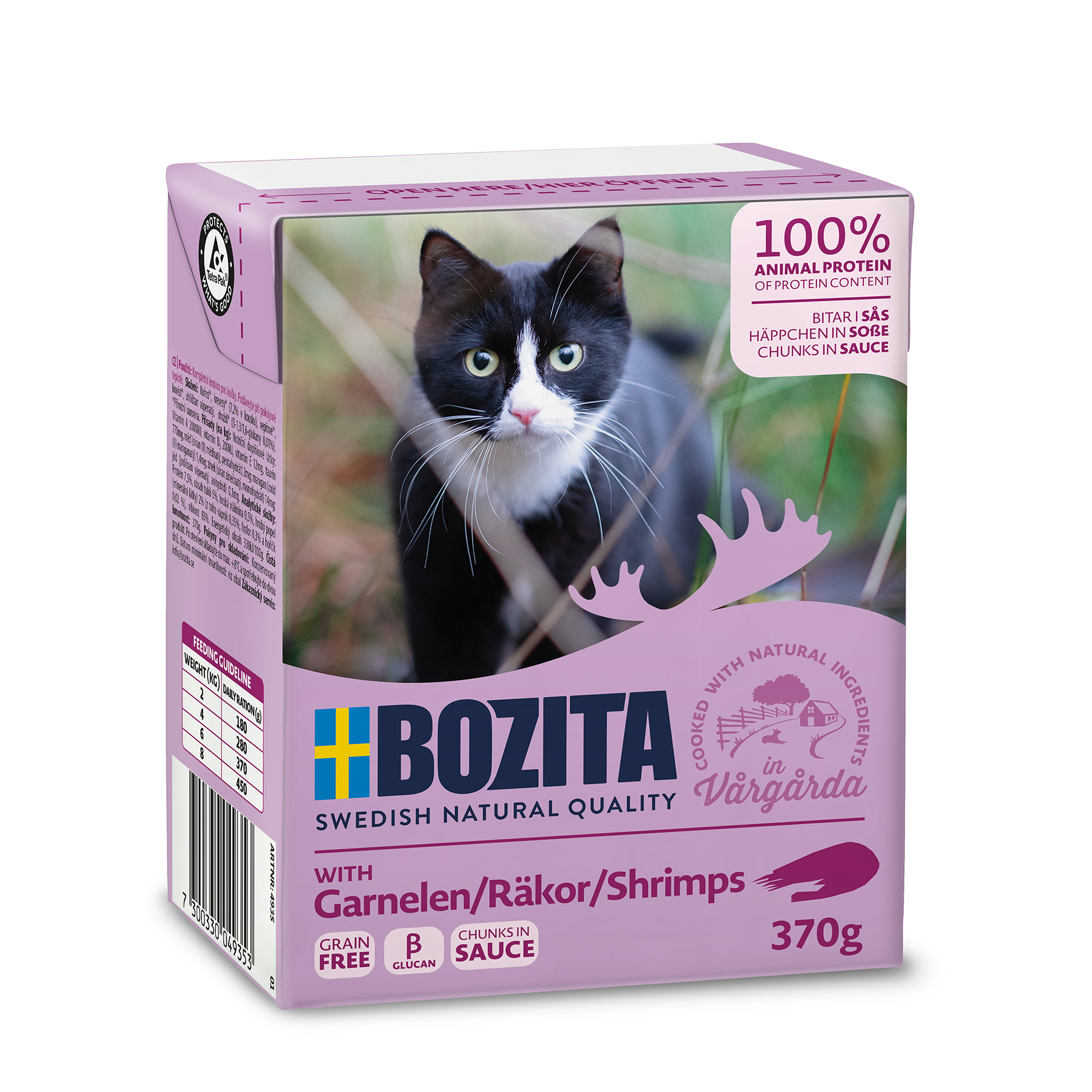 Bozita Bitar i sås med räkor 370g
