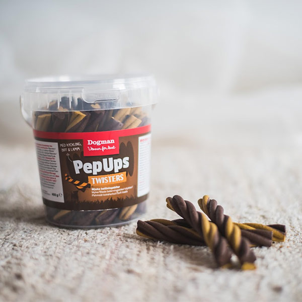Dogman PepUps Twisters 3smak 450g