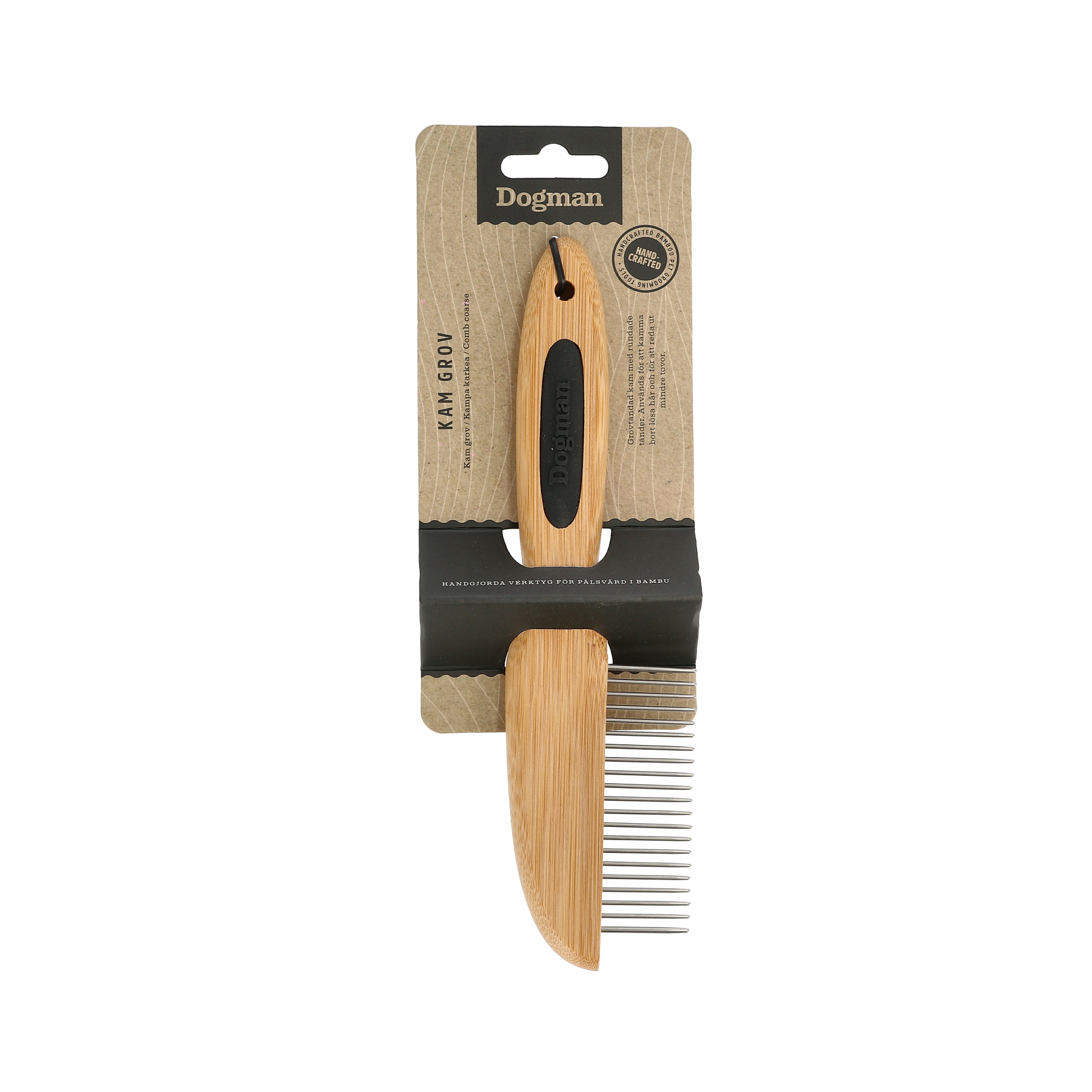 Dogman Kam grov Bamboo 17cm