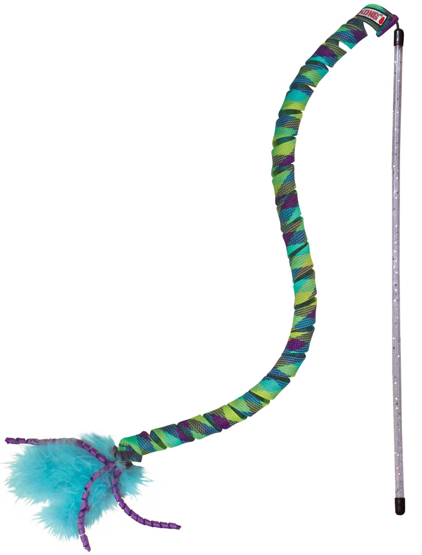 KONG Leksak Spö Teaser Curlz Turkos 46cm