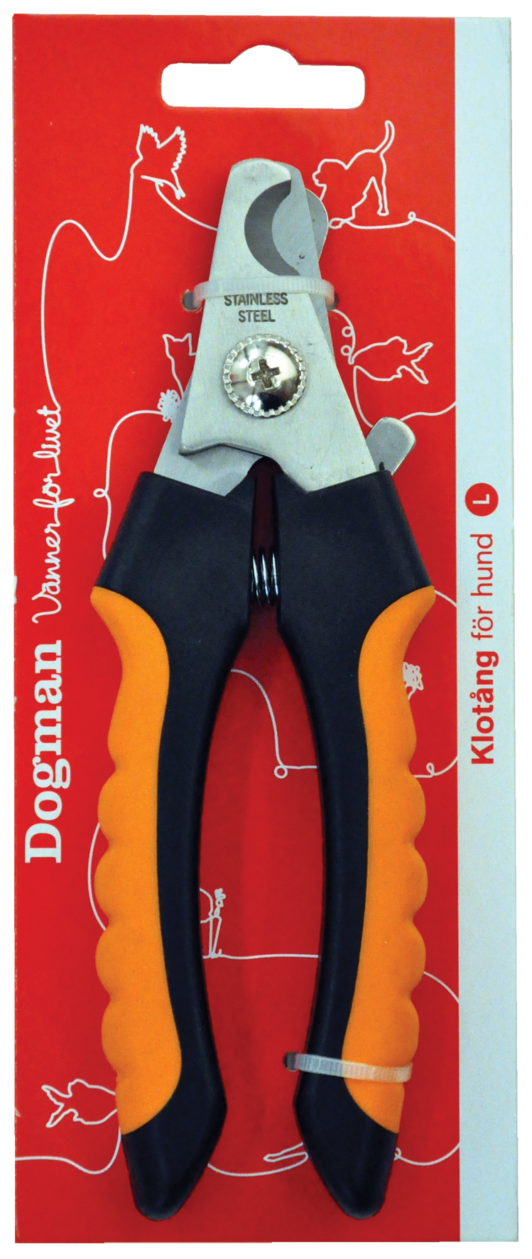 Dogman Klotång Svart L 16,5cm