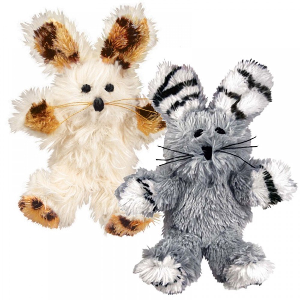 KONG Leksak Softies Fuzzy Bunny Mix 18cm