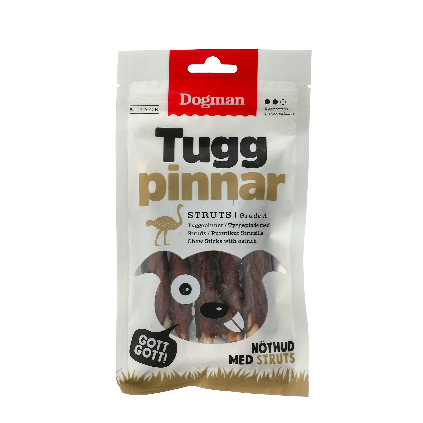 Dogman Tuggpinnar med struts 5p S 12,5cm