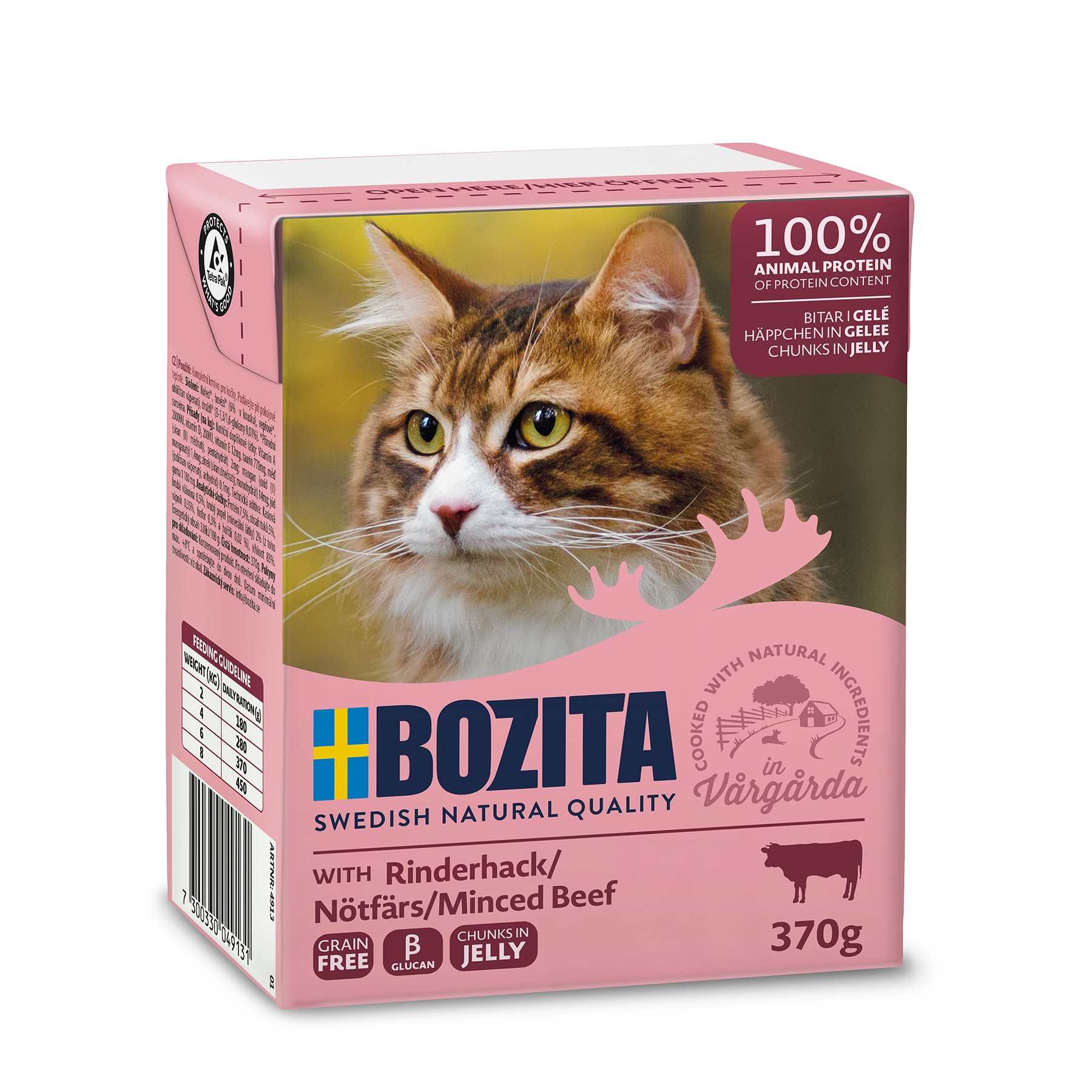 Bozita Bitar i gelé med nötkött 370g