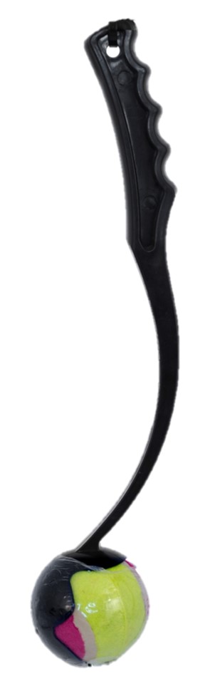Dogman Leksak Bollkastare Wille Svart M 34cm