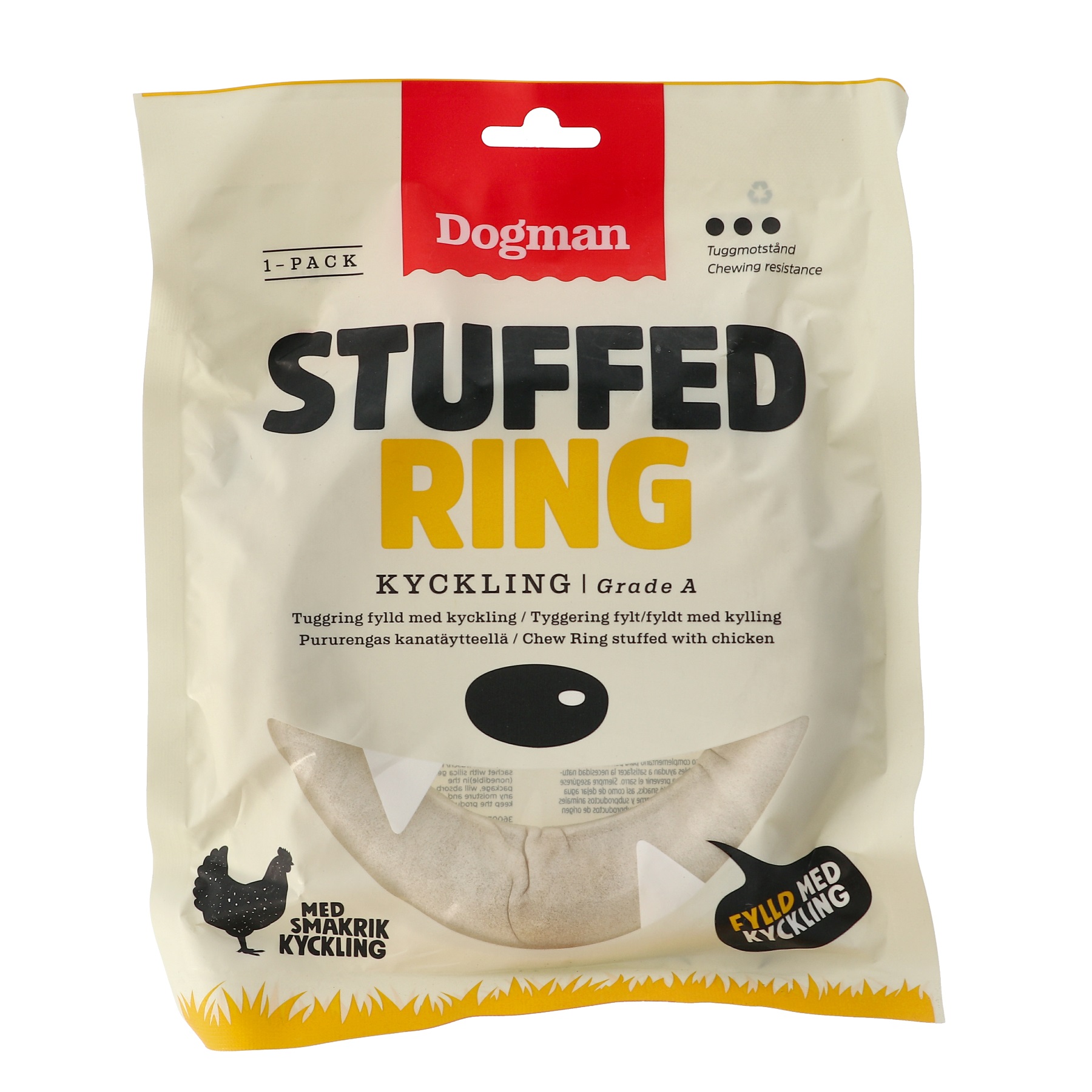 Dogman Chicken stuffed ring Vit L 15cm