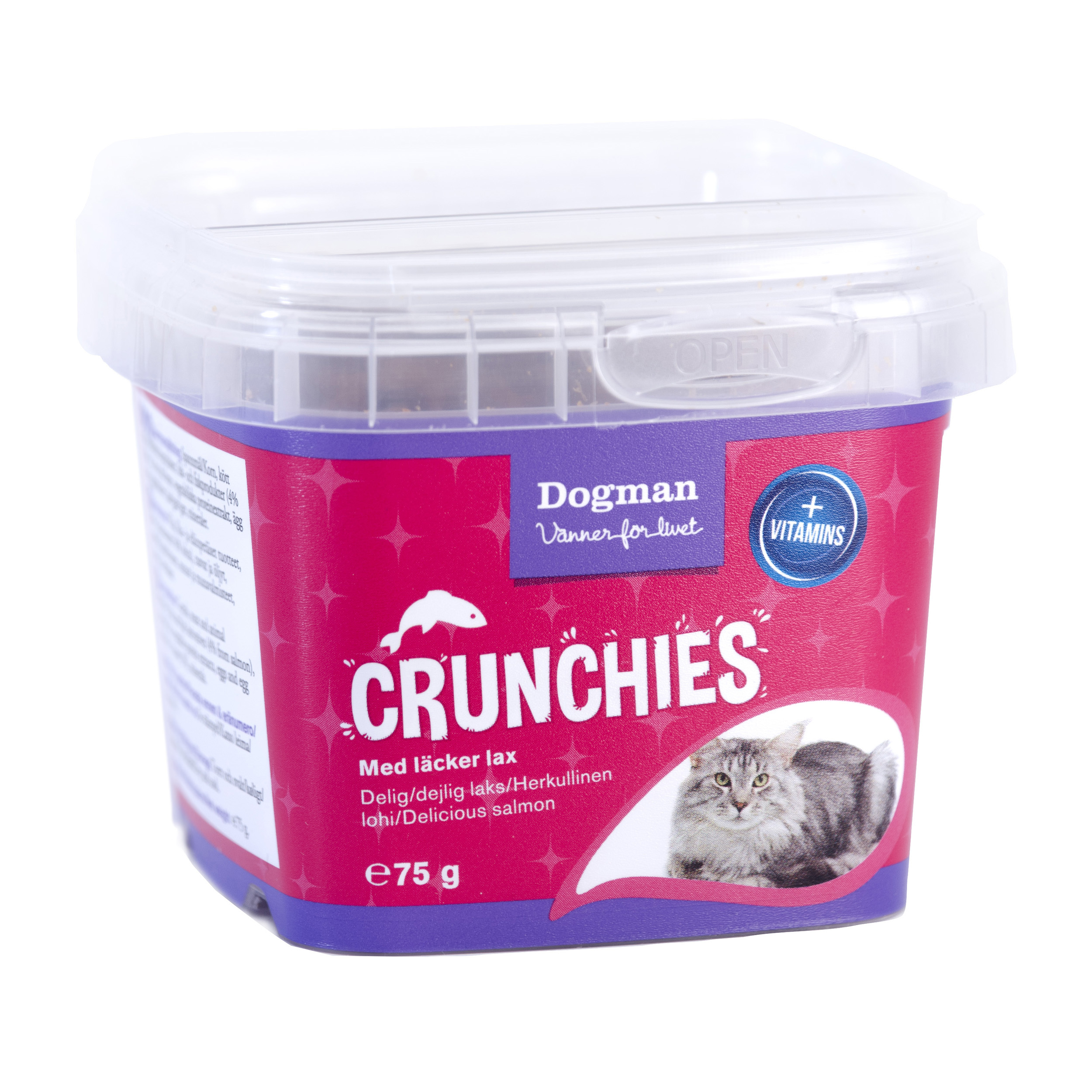 Dogman Crunchies lax 75g