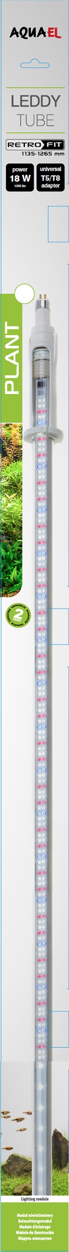 Aquael Lysrör LED Universal Plant 18W 8000K